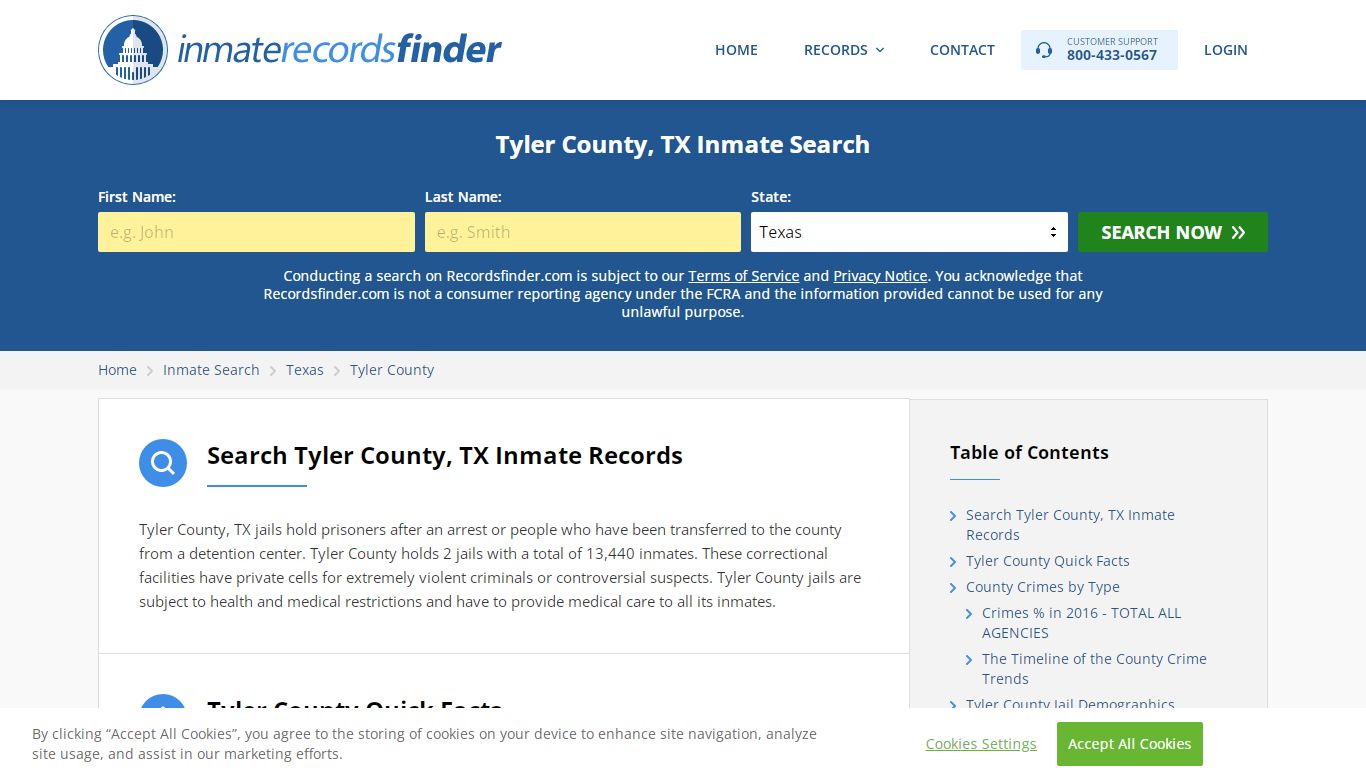 Tyler County, TX Inmate Lookup & Jail Records Online